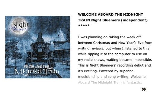 WELCOME ABOARD THE MIDNIGHT TRAIN Night Bluemers (independent)